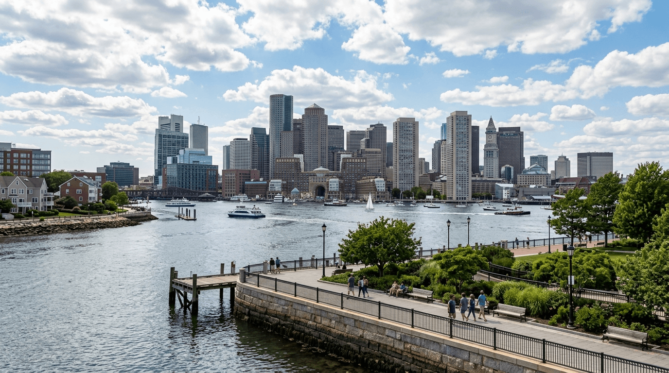 Boston MA Neighborhoods Map: East Boston Waterfront